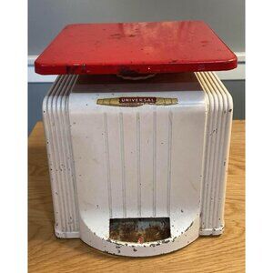 Vintage White & Red Metal Kitchen 1950s Scale